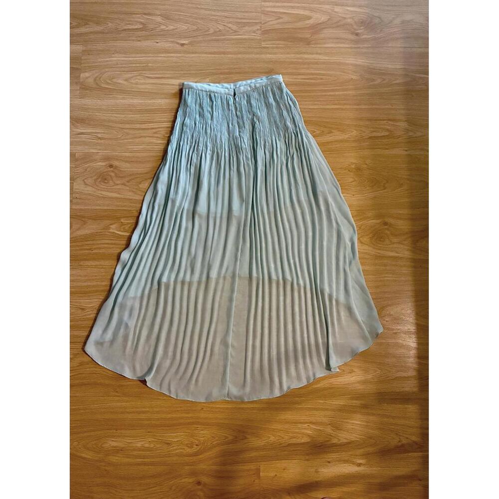 Sanctuary brand mint pleated asymmetrical maxi skirt. Sz. Xs